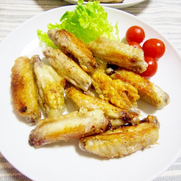 かりっと旨☆手羽中(鶏スペアリブ)塩焼き